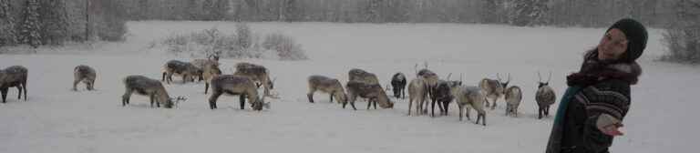 Hostellijärjestön Hostellireissaaja Heidi Jyrkkä Nuoriso- ja luontomatkailukeskus Oivangissa Kuusamossa.