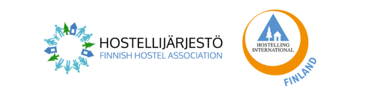 Hostellijärjestön ja HI:n logo
