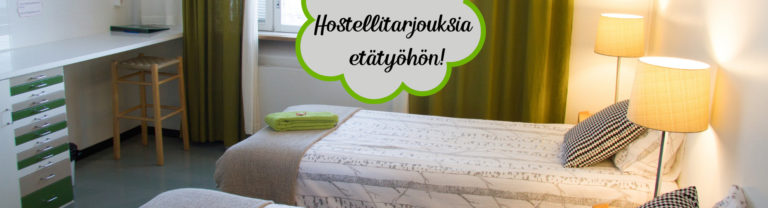 Hostellien etätyötilatarjouksia
