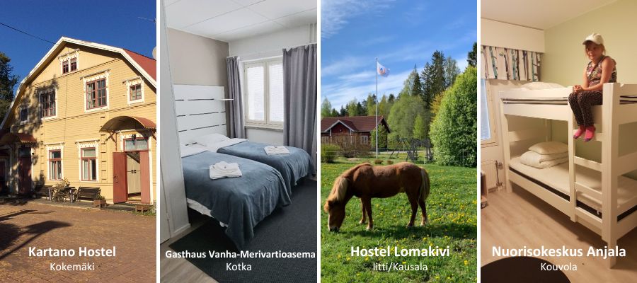 Kartano Hostel, Gasthaus, Lomakivi ja Anjala
