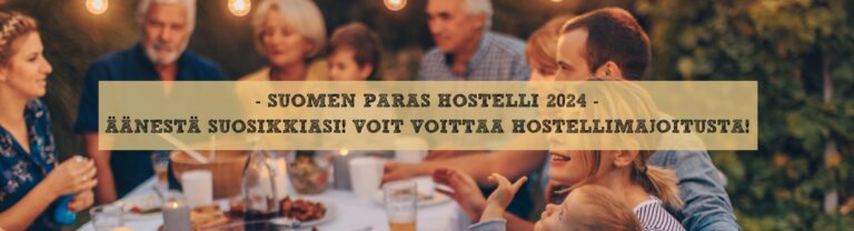 Äänestä Suomen Parasta Hostellia 2024! Voit voittaa hostellimajoitusta