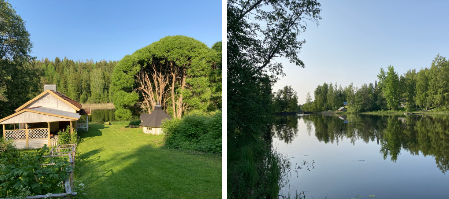 Rantasauna ja rantaa