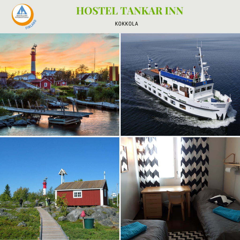 Kuvakollaasi Hostel Tankar Innistä