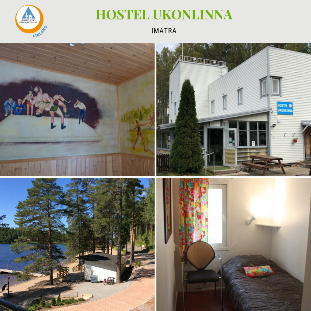 Kuvakollaasi Hostel Ukonlinnasta