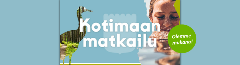 Olemme mukana Kotimaan Matkailumessuilla 6.-7.5.2023