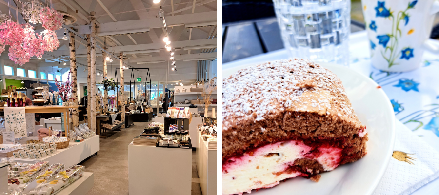 Kenkäveron myymälä ja kuva kääretortusta