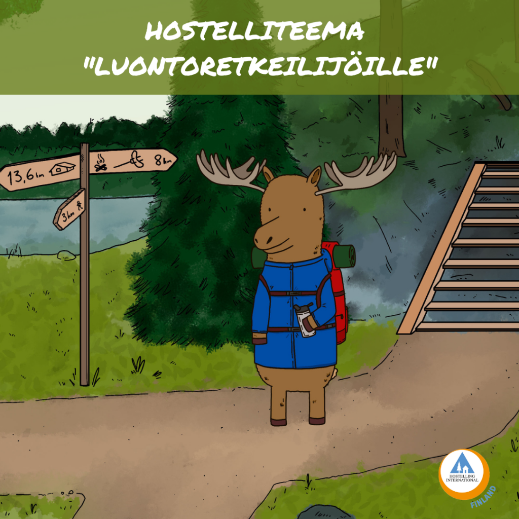 Hostellihirvi luontopolulla