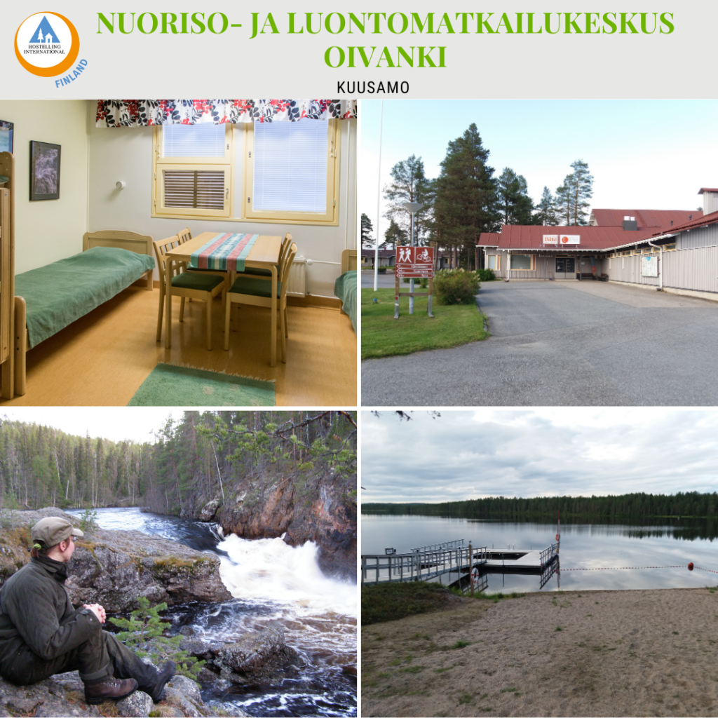 Kuvakollaasi Nuoriso- ja luontomatkailukeskus Oivangista