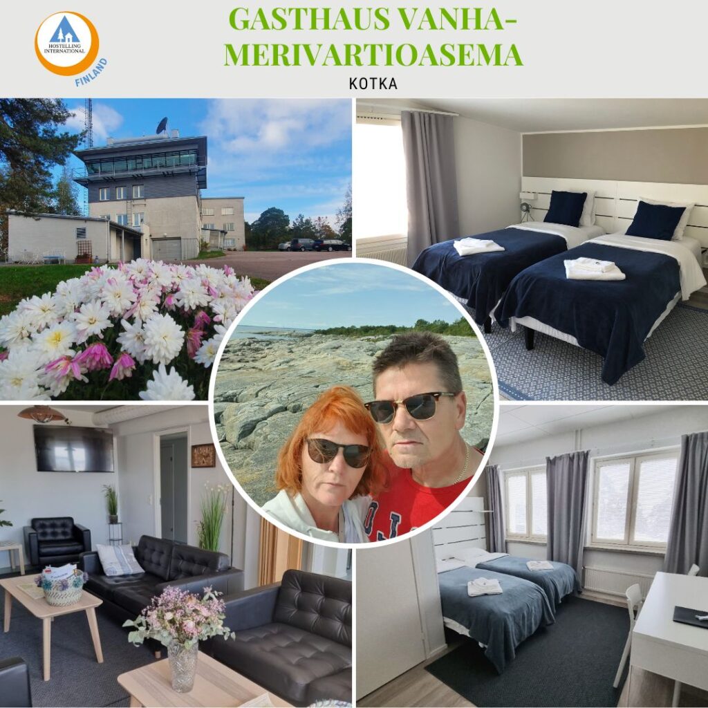 Kuvakollaasi Gasthaus Vanha-Merivartioasemasta