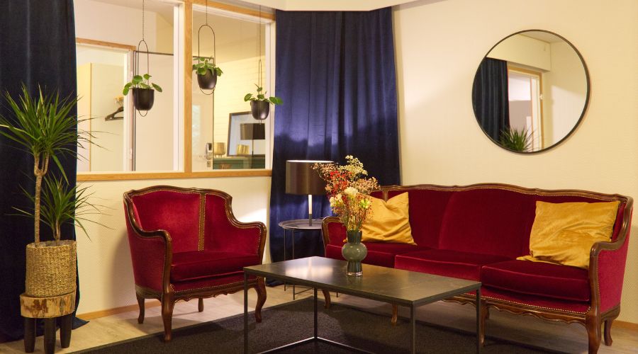 Kulkuri hostellit Hauhon olohuone