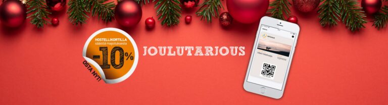 JOULUTARJOUS: Kansainvälinen mobiilihostellikortti 10€ (norm. 20€)