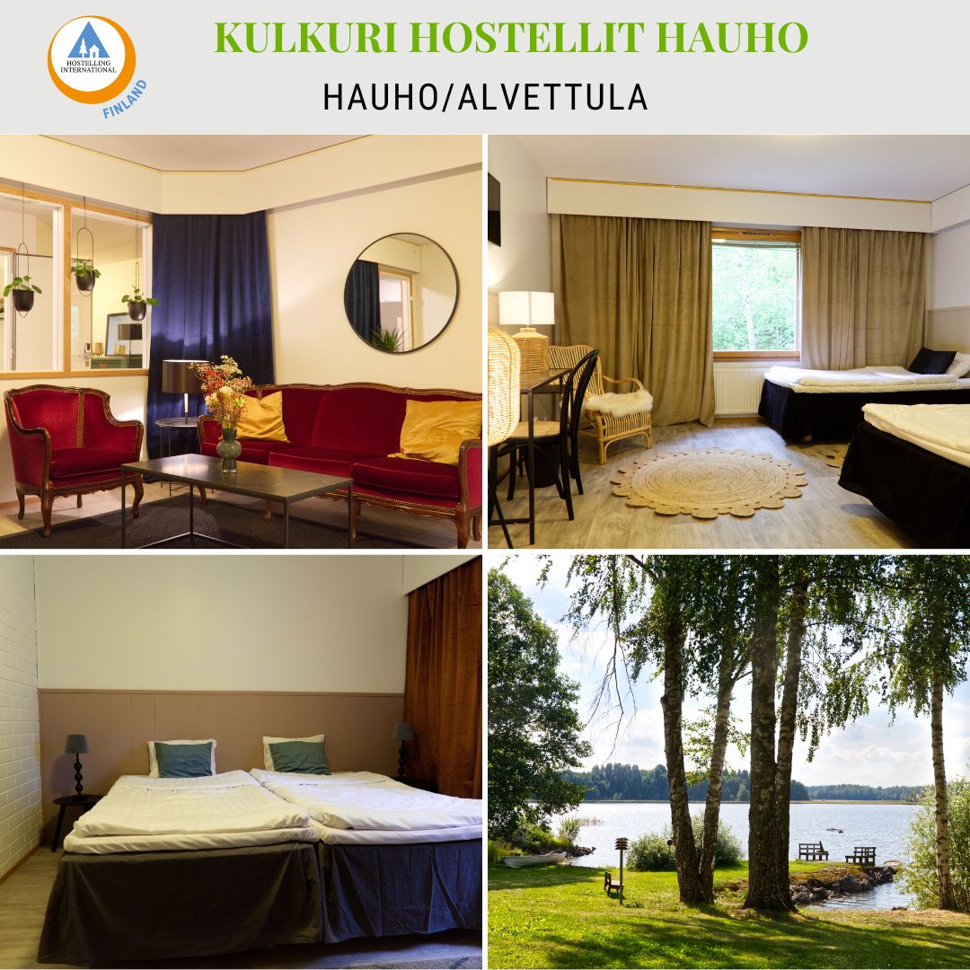 Kuvakollaasi Kulkuri hostellit Hauhosta