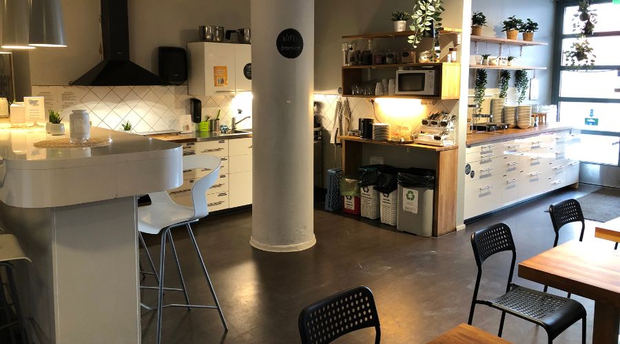 Dream Hostel & Hotelin asiakaskeittiö