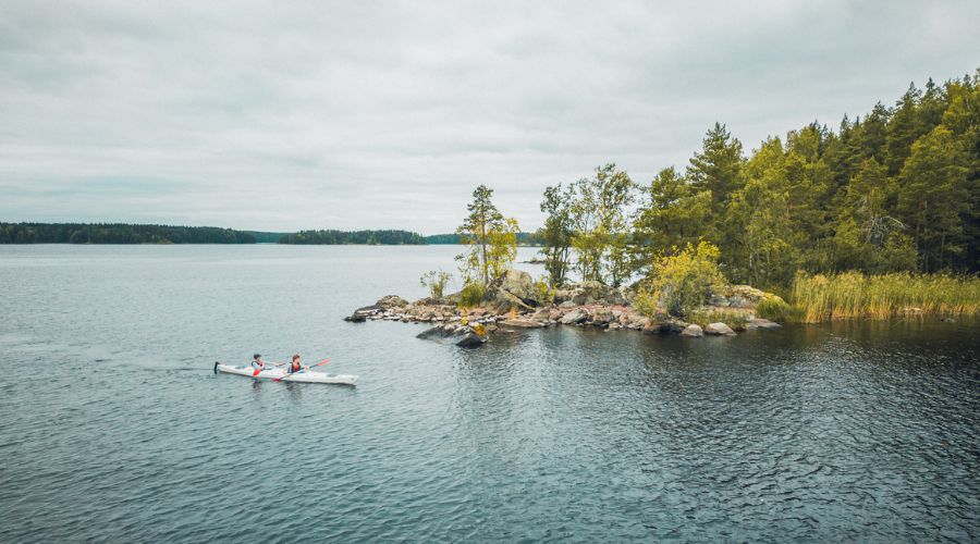 Linnansaari ja Linnansaaren Ekohostelli