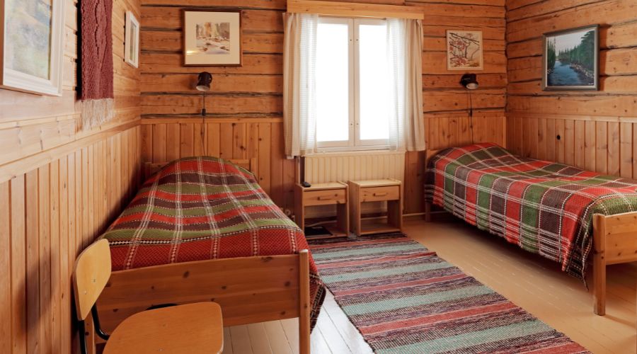 Pytingin majoitushuone.