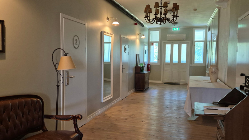 Hostellin käytävää