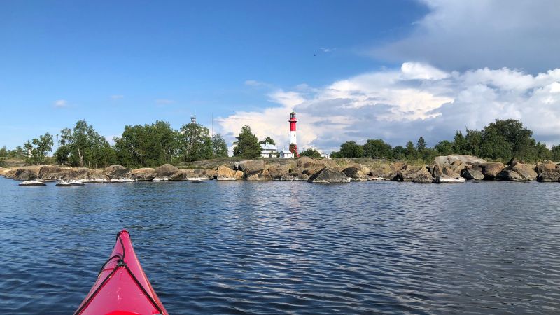 Tankar kajakista käsin kuvattuna