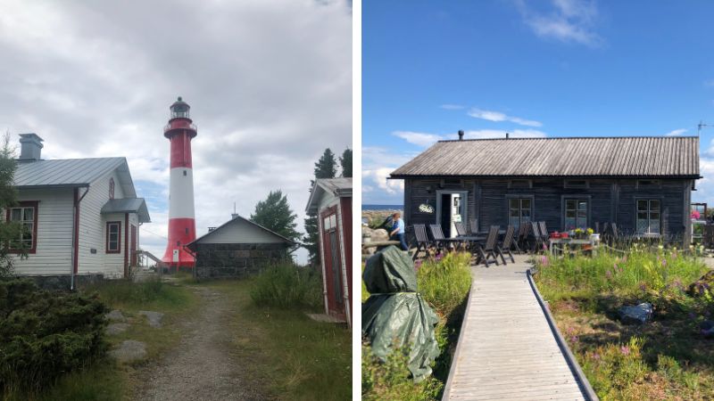 Tankarin majakka ja rakennuksia