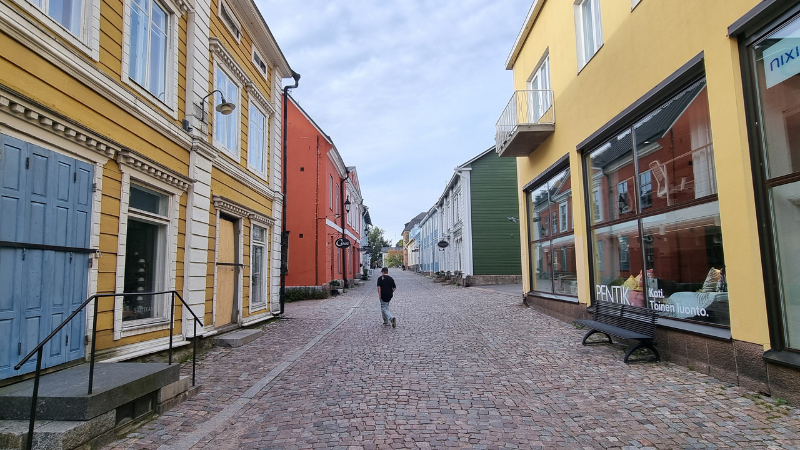 Porvoon vanhaa kaupunkia.
