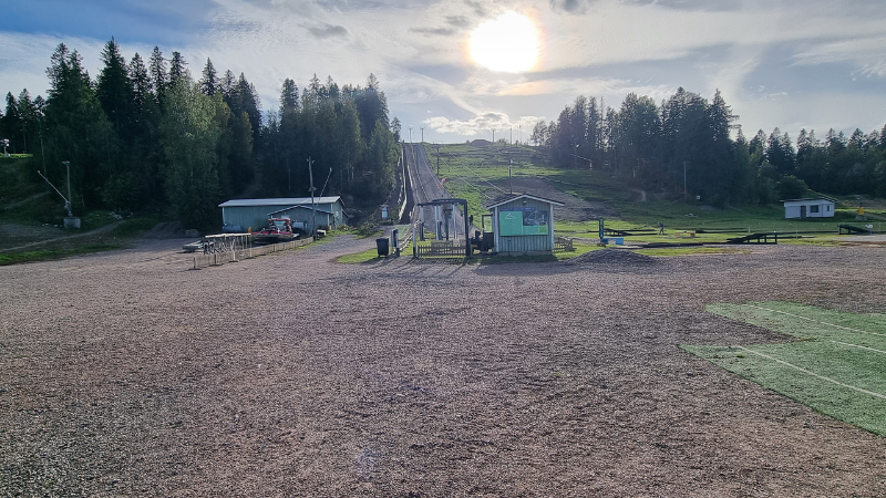 Kokonniemen bikepark ratoja.