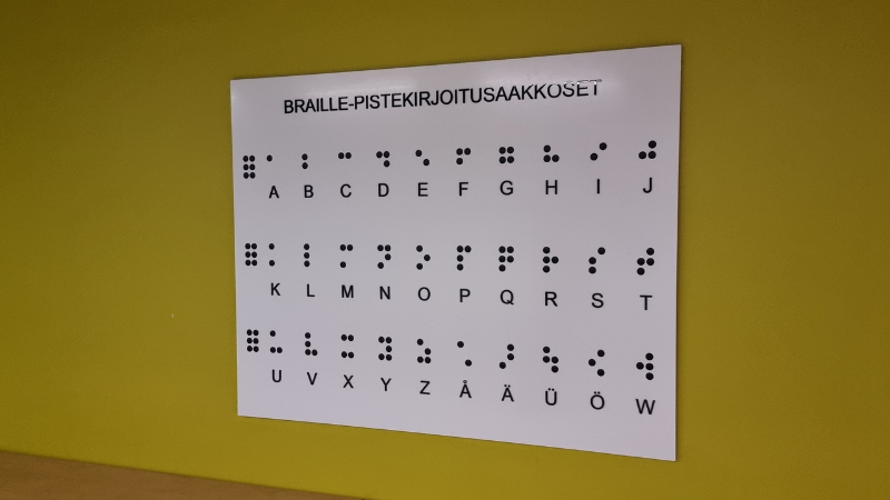 Pistekirjoitusaakkoset-taulu