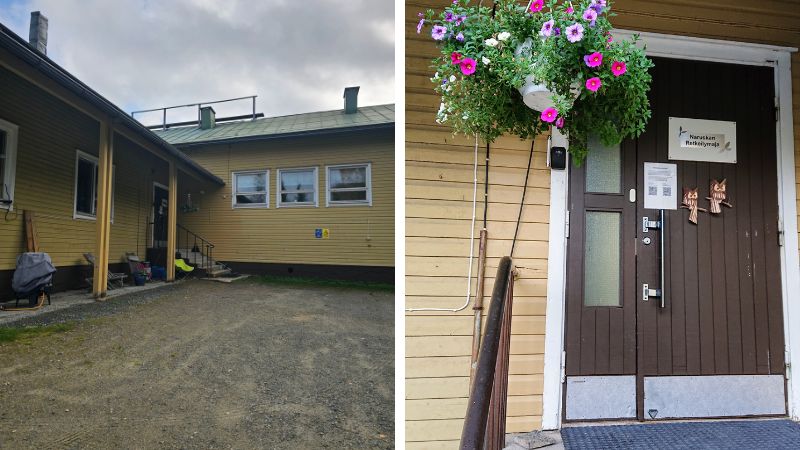 Naruskan retkeilymaja ulkoapäin