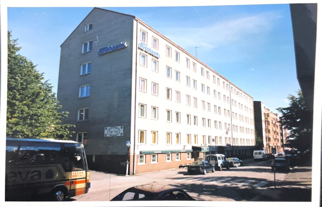 Eurohostel mainoskuva 90-luvulla