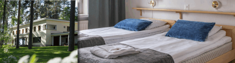 ArtHostel Honkahovi ulkoapäin ja Lomahostelli Keuruun huone