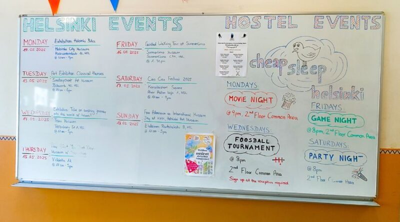 CheapSleepin ohjelmataulu