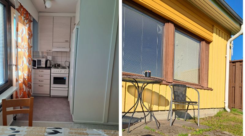 Keittiö ja takapiha