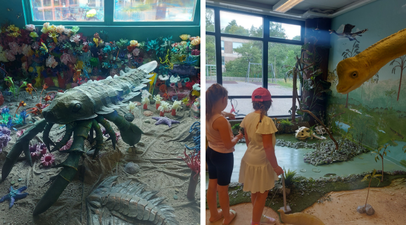 Aikamatka-näyttelyssä