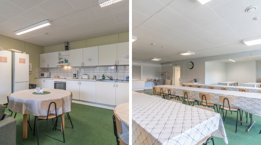 Asiakaskeittiö ja ruokasali