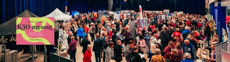 Olemme mukana K50-messuilla Tampereella 6.-7.2.2026