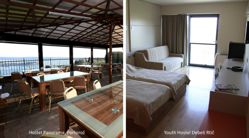 Hostel Panorama, Portorož ja Youth Hostel Debeli Rtič