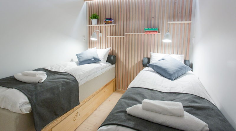 Kahden hengen huone Tampereen Dream Hostel & Hotelissa