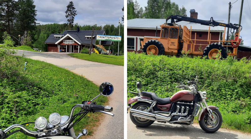 Ronttopuisto ja vanha metsäkone