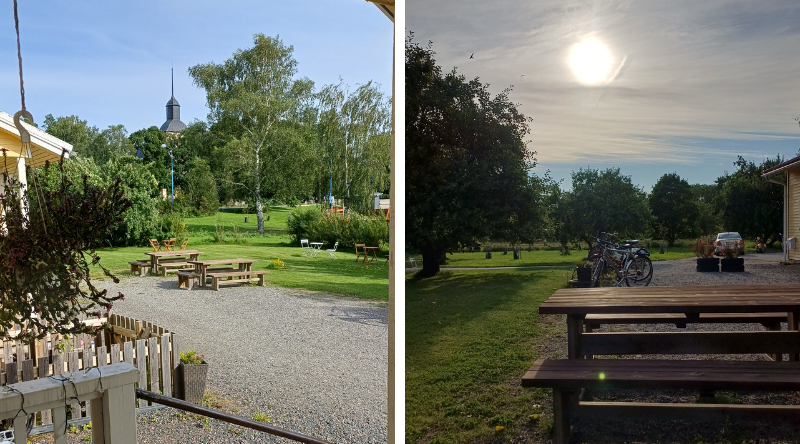 Aurinkoinen piha