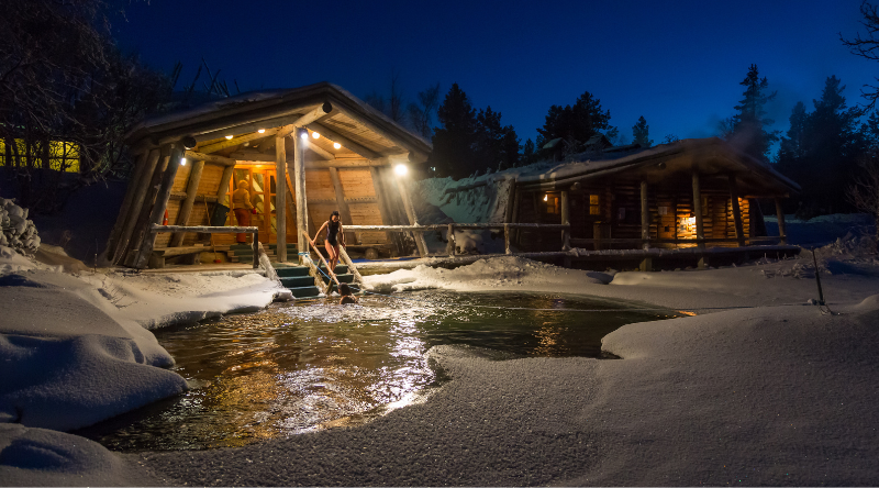 Hostel Ahopään savusauna ja tunturipuro