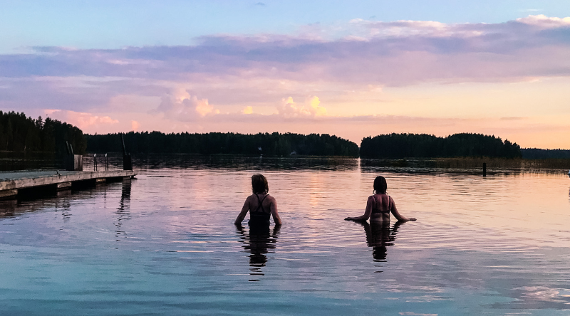swimming
